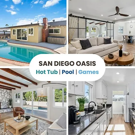 New Cozy Zen Pool Jacuzzi Home Heart Of San Diego